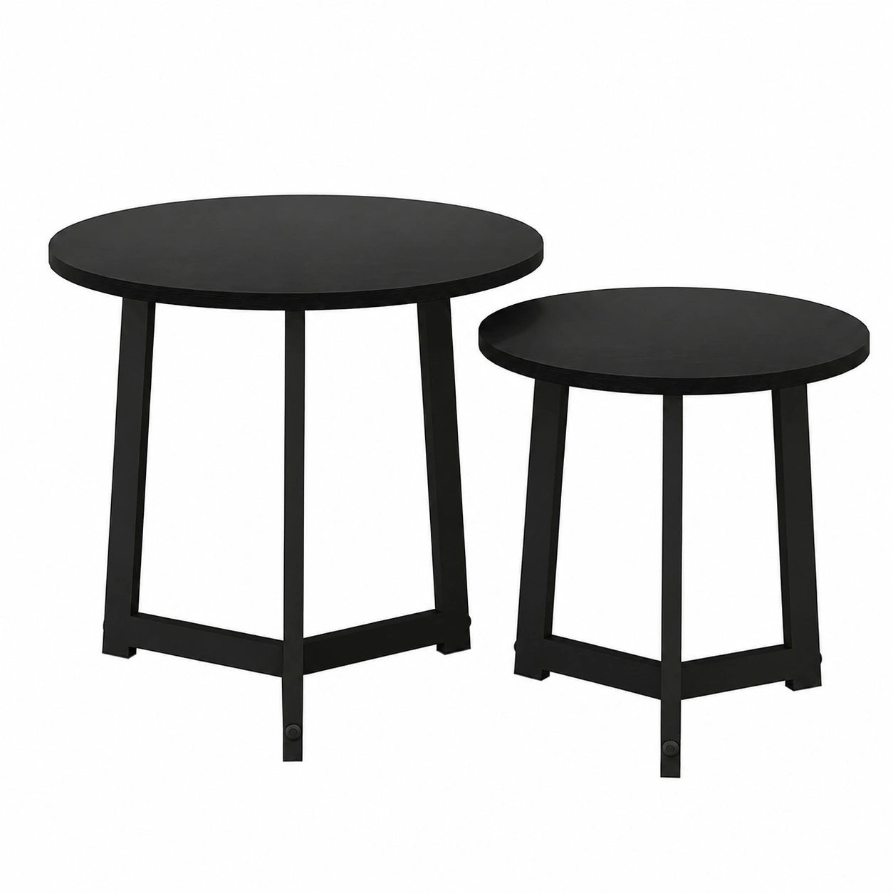 ensemble-de-2-tables-basses-rondes-en-acier-design-moderne-pour-salon-capacite-35-kg-noir-rypjy11652gn
